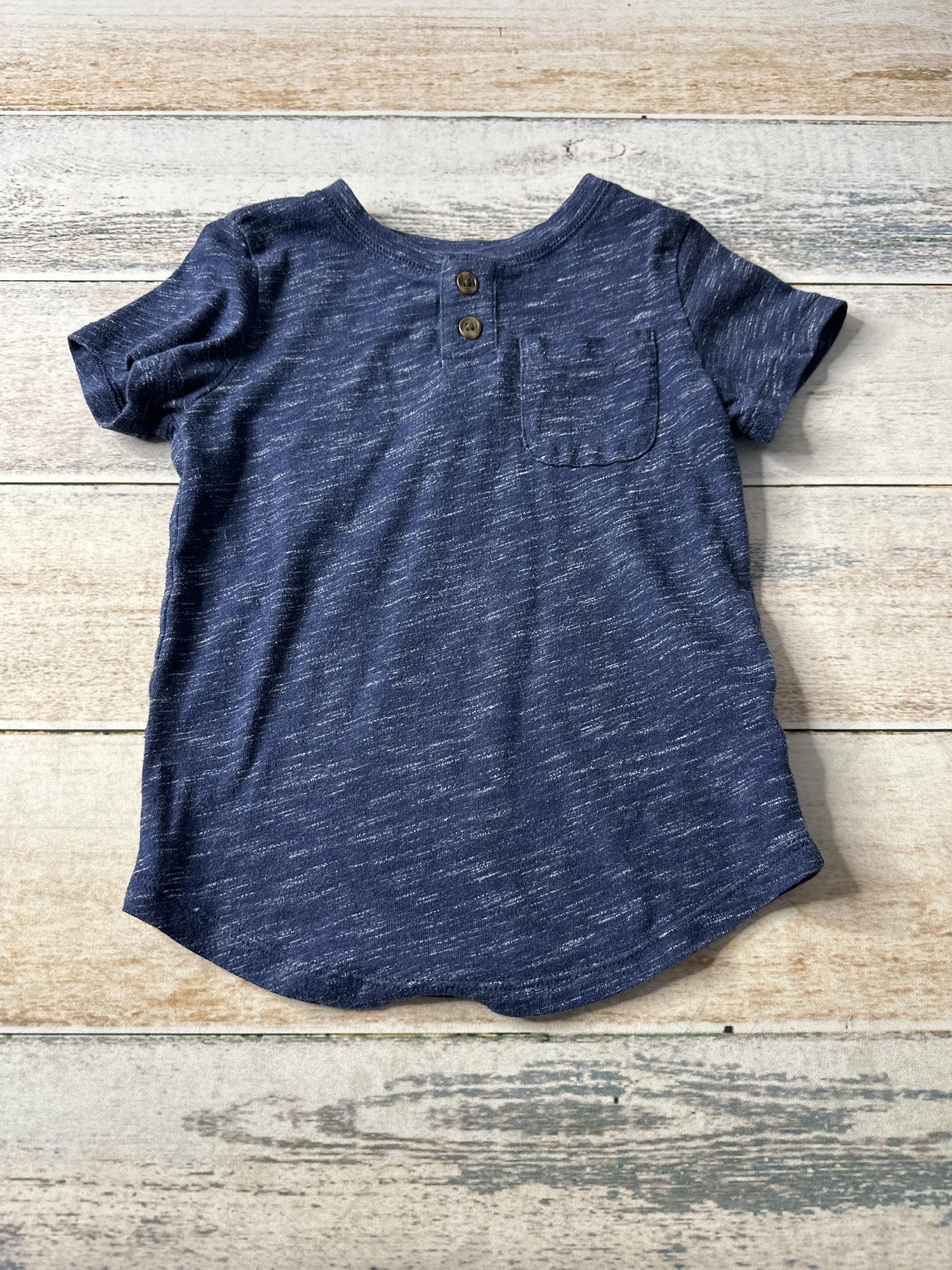 Cat & Jack Unisex Navy Blue T-Shirt Size: 2T Navy Blue