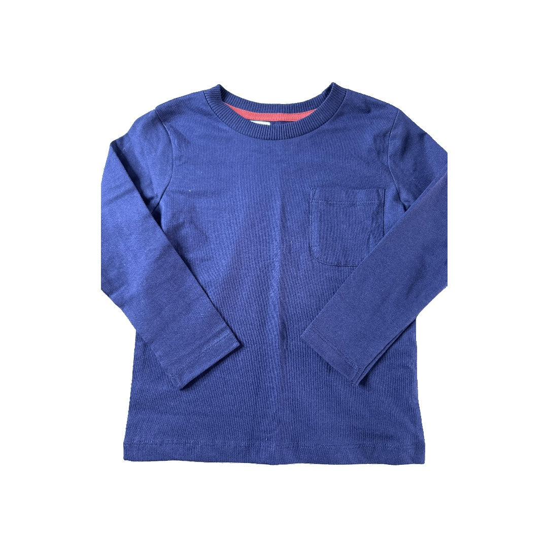 Mightly Boys Navy Blue Long Sleeve Shirt Size: 4T Navy Blue