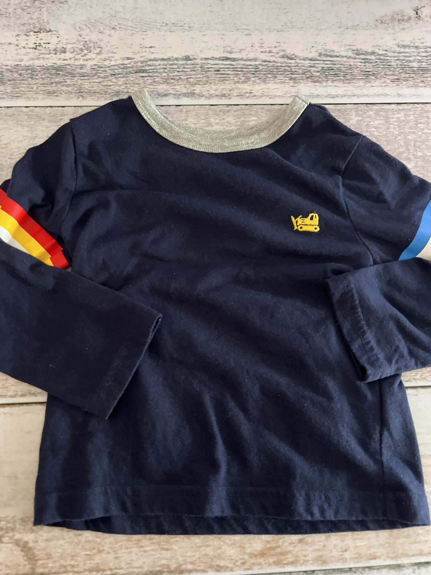 Children's Place Boys Navy Blue Long Sleeve Shirt Size: 18-24 months Navy Blue