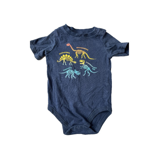 Garanimals Boys Navy Blue Onesie Size: 12 months Navy Blue