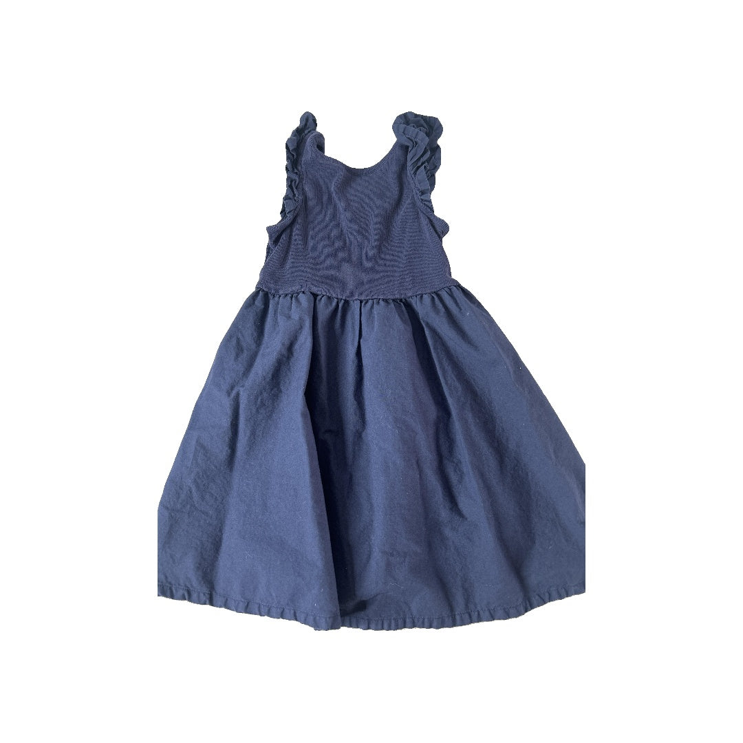 Girls Navy Blue Dress Size: 4T Navy Blue