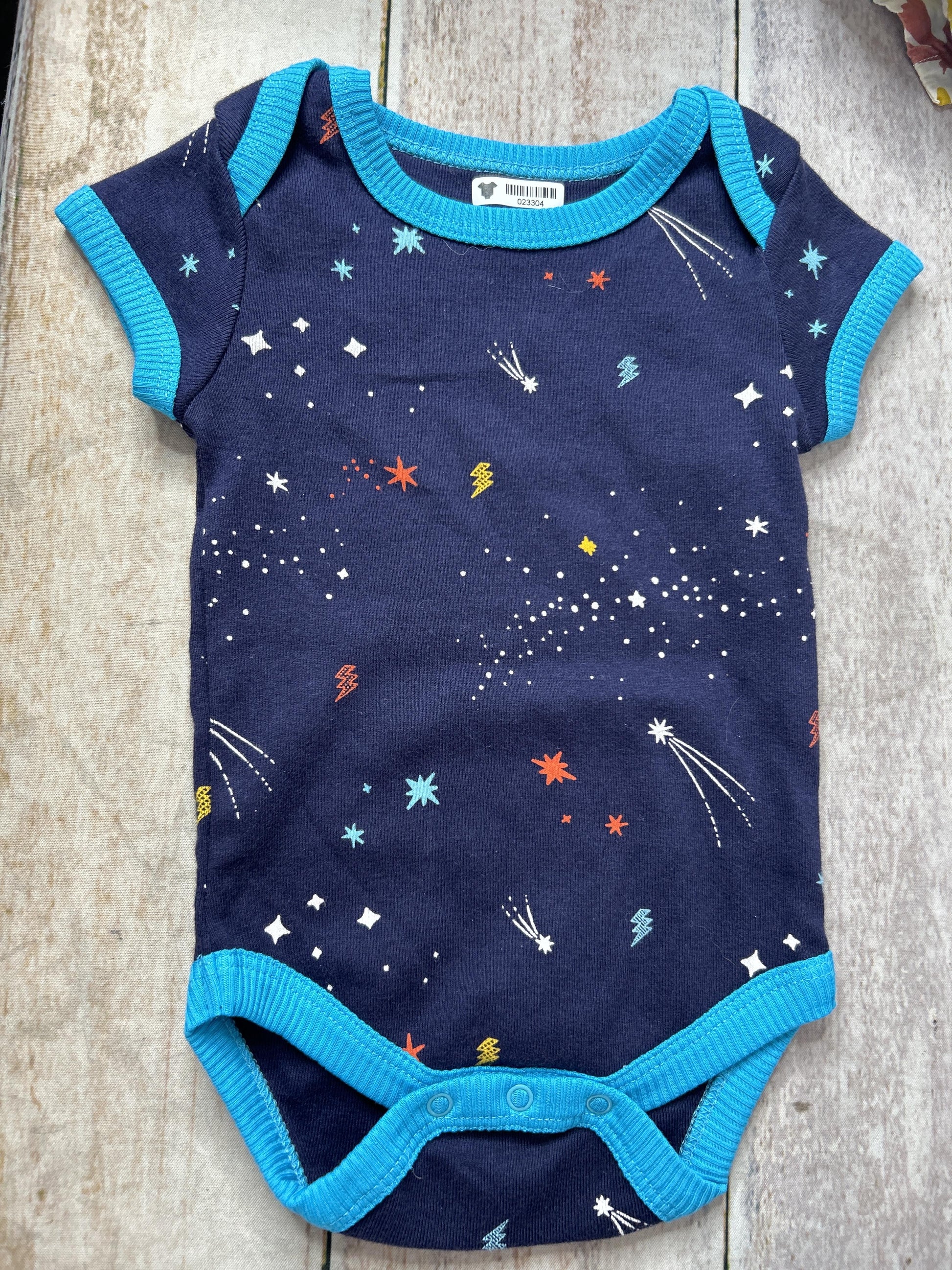Unisex Navy Blue Onesie Size: 6-Mar Navy Blue