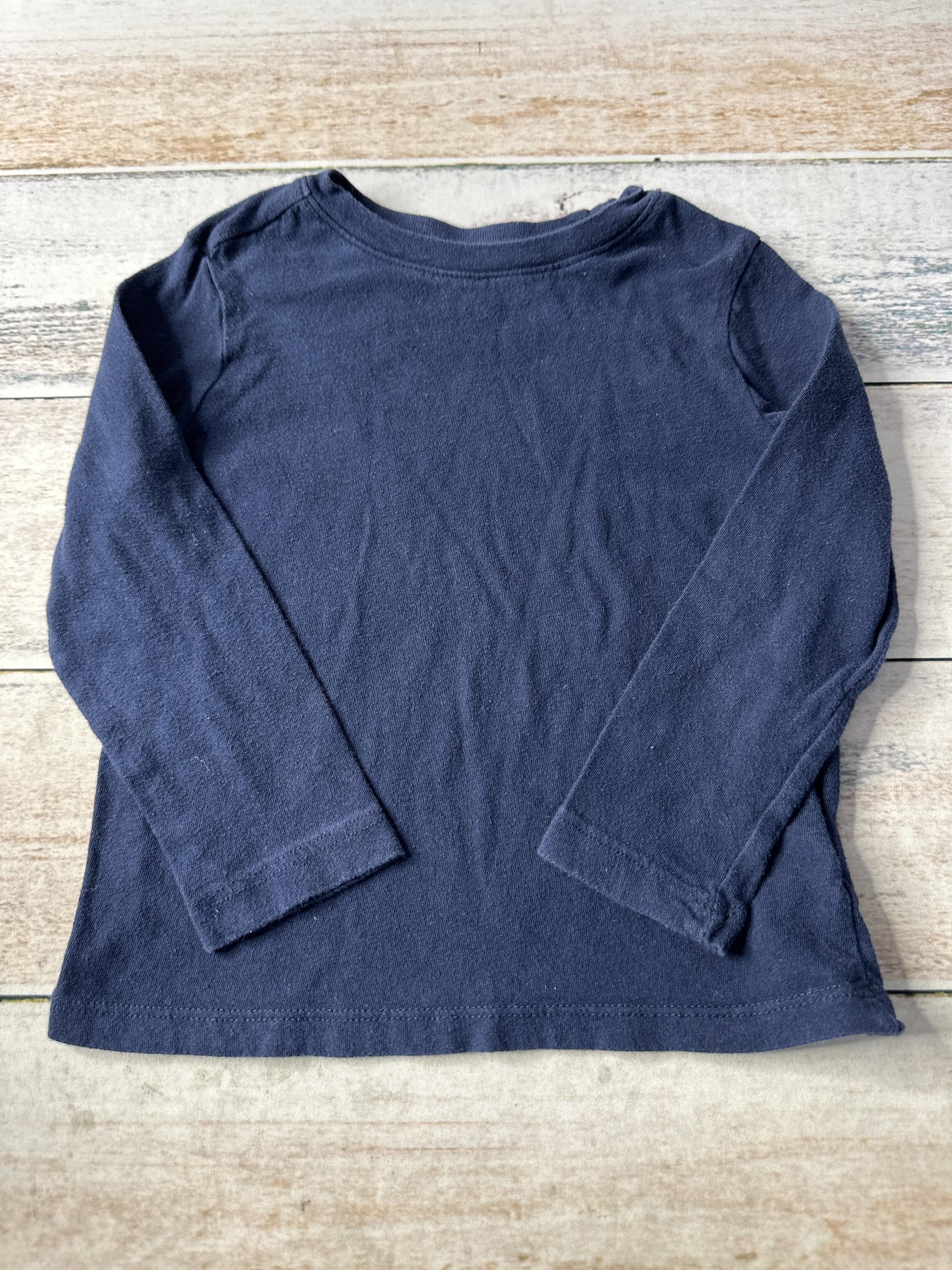 Old Navy Unisex Navy Blue Long Sleeve T-Shirt Size: 3T Navy Blue