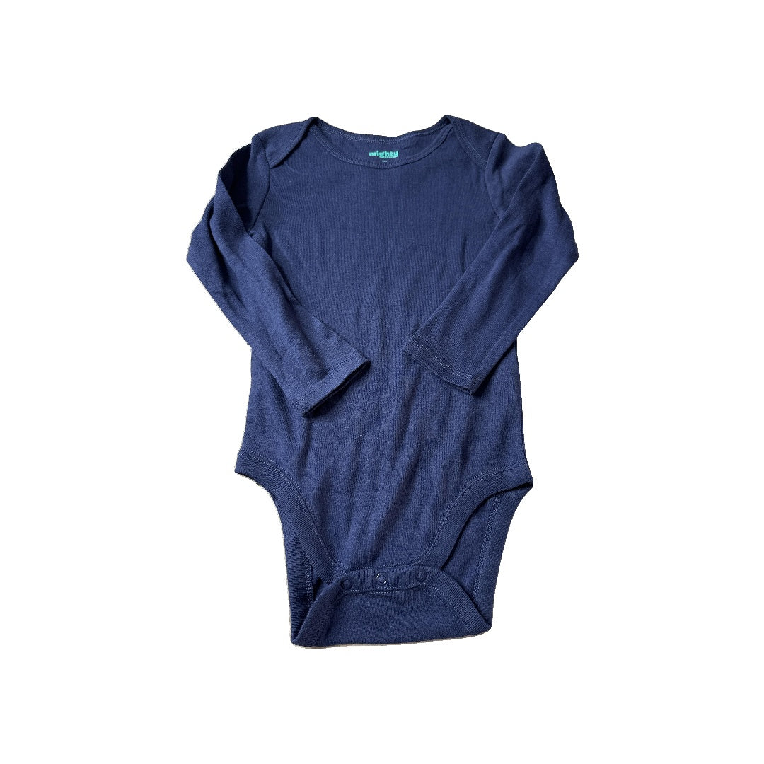 Mighty Goods Unisex Navy Blue Onesie Size: 24 months Navy Blue
