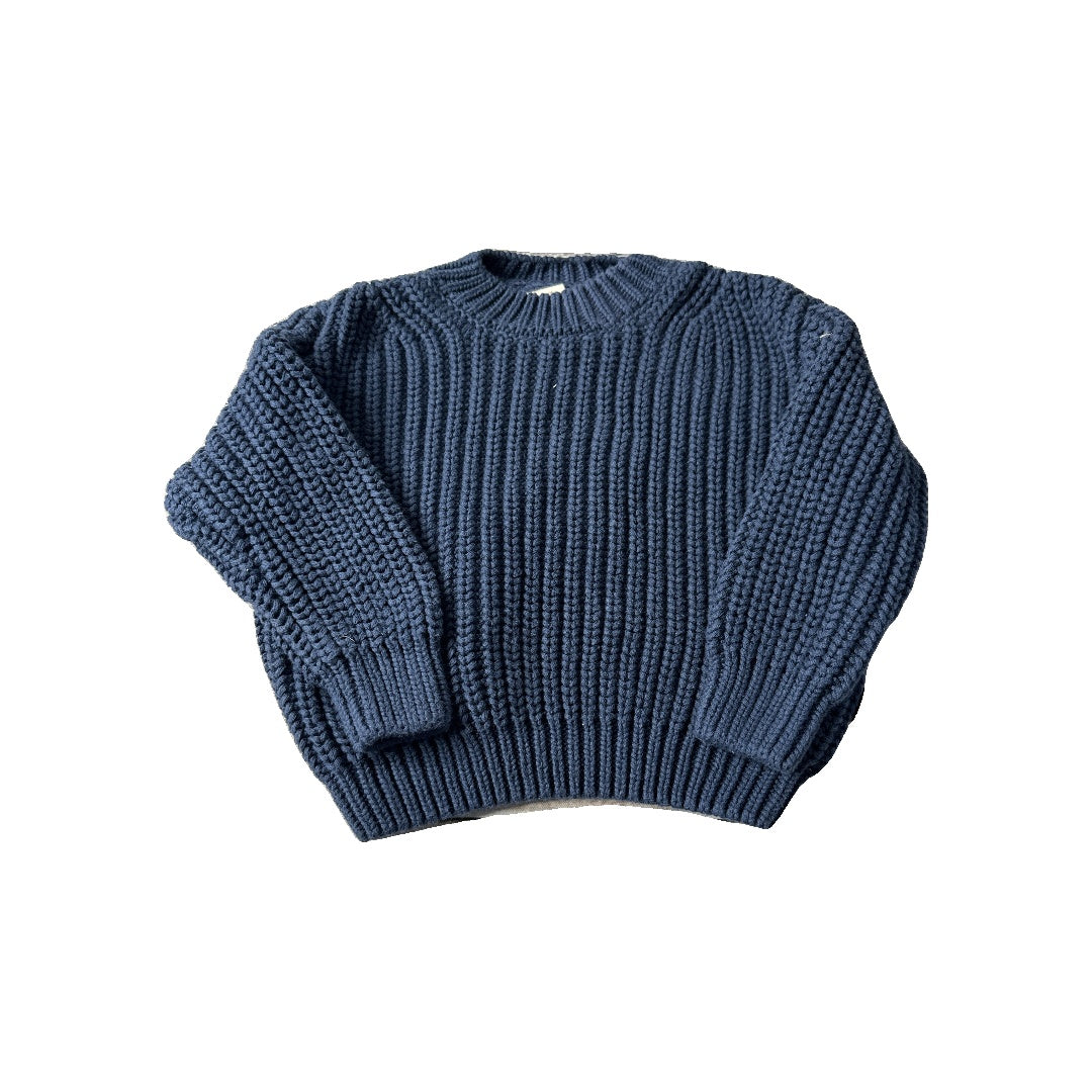 Goumi Unisex Navy Blue Sweater Size: 12-24 months Navy Blue