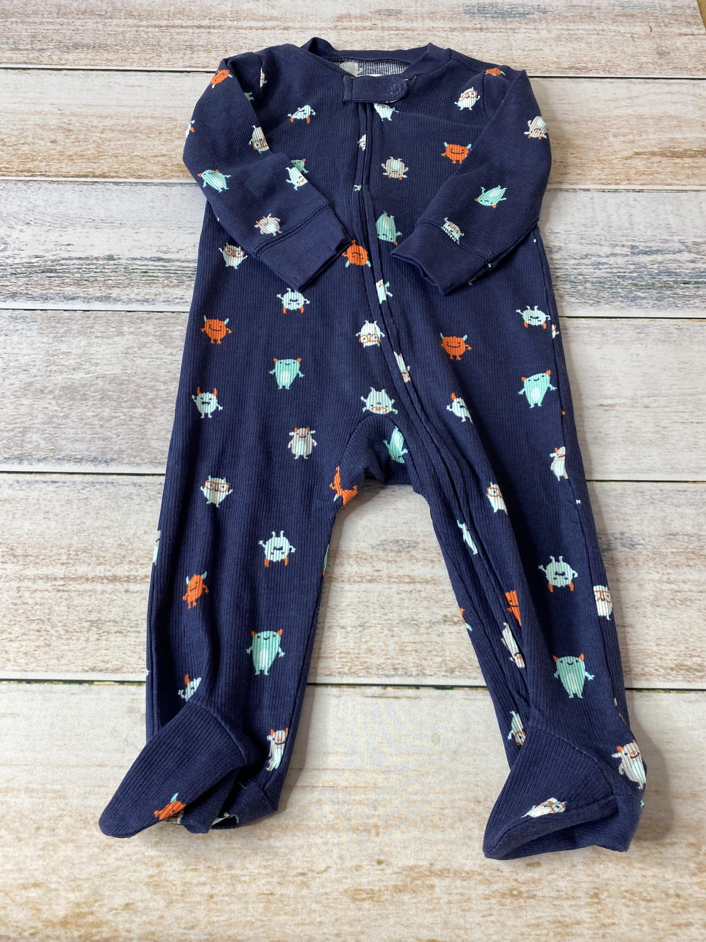 Carters Unisex Navy Blue Pajamas Size: 9 months Navy Blue