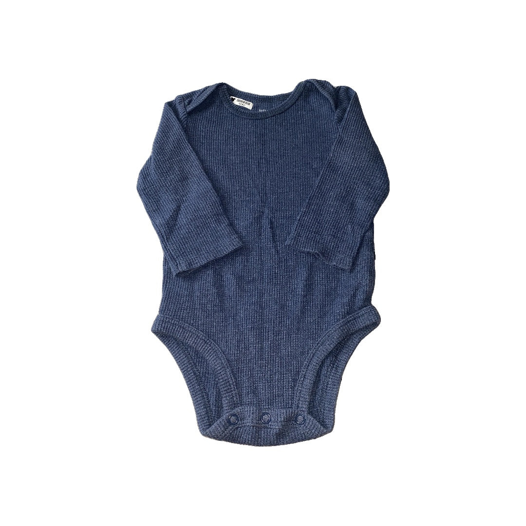 Carters Boys Navy Blue Onesie Size: 9 months Navy Blue