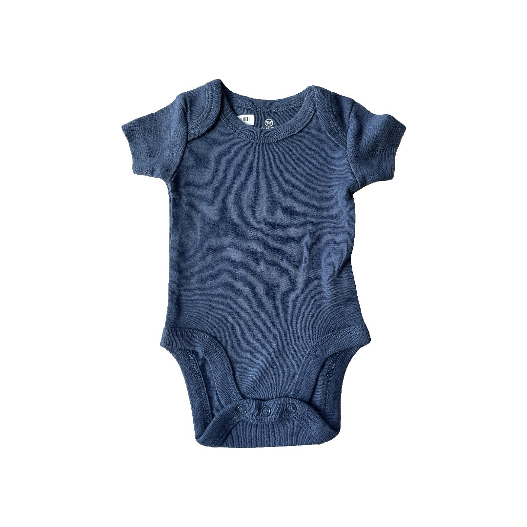 Honest Co Unisex Navy Blue Onesie Size: Preemie Navy Blue