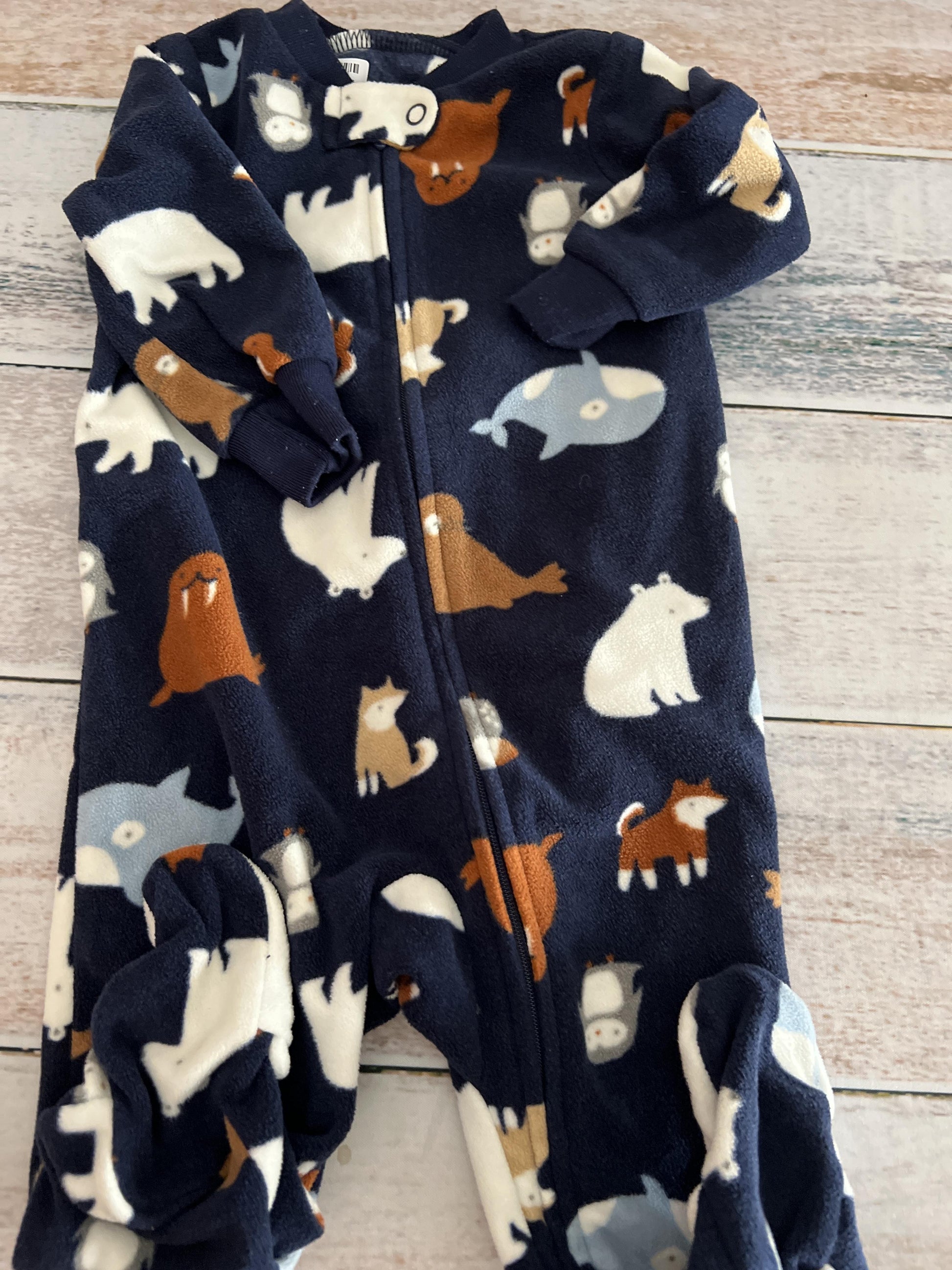 Carters Unisex Navy Blue Pajamas Size: 3-6 months Navy Blue