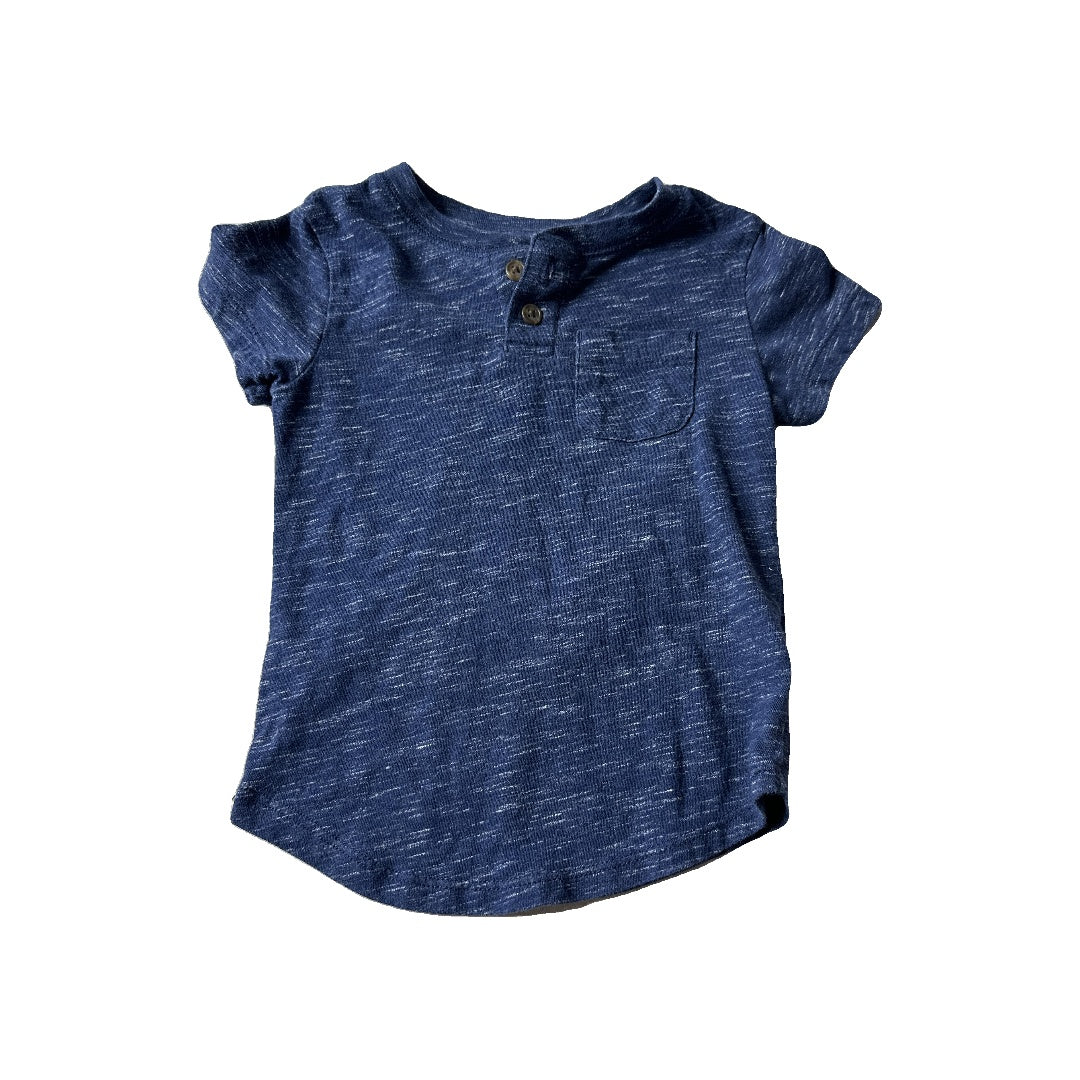 Cat & Jack Unisex Navy Blue T-Shirt Size: 18 months Navy Blue