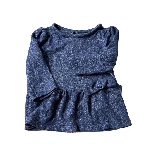 Carters Girls Navy Blue Dress Size: 6 months Navy Blue
