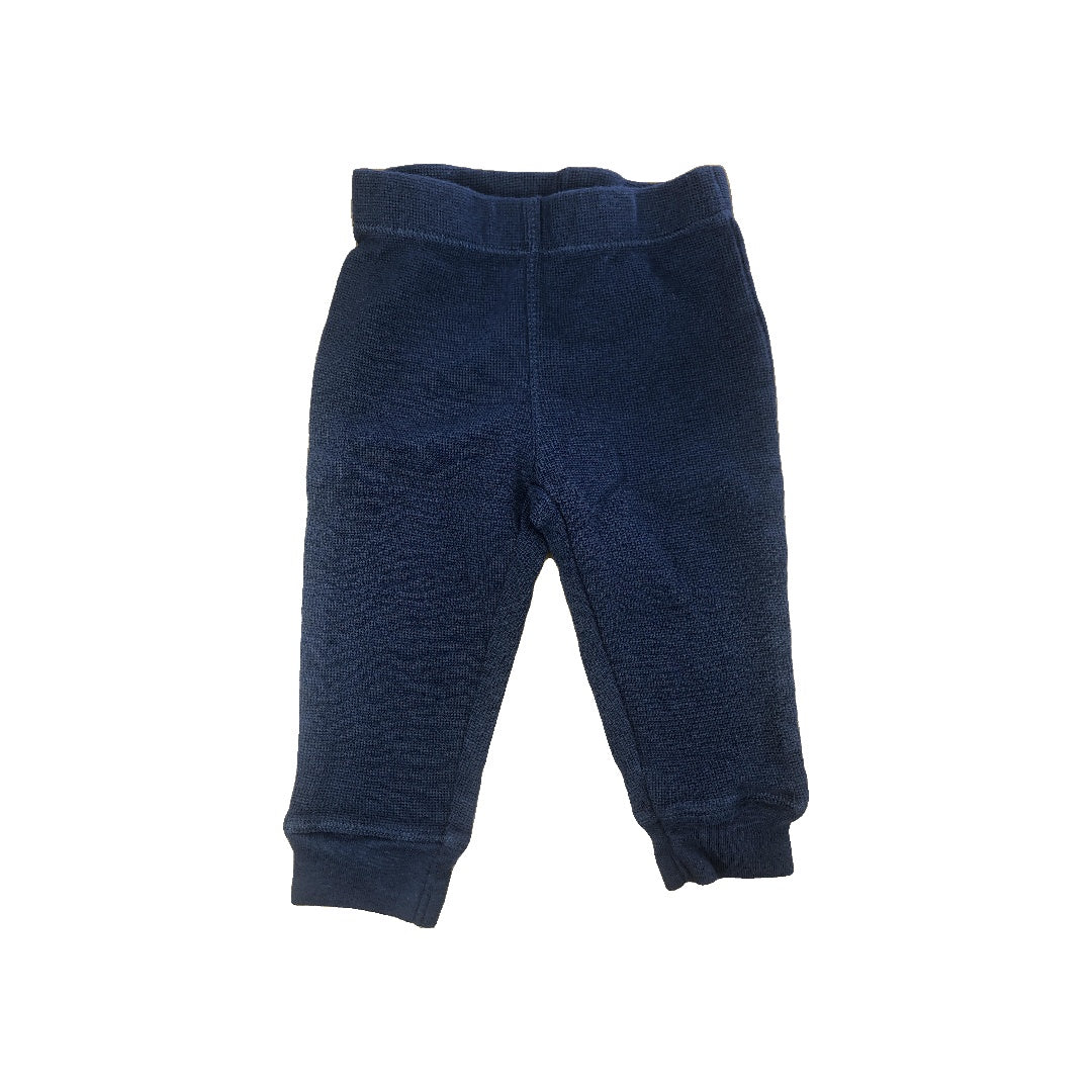 Leveret Unisex Navy Blue Pants Size: 9 months Navy Blue