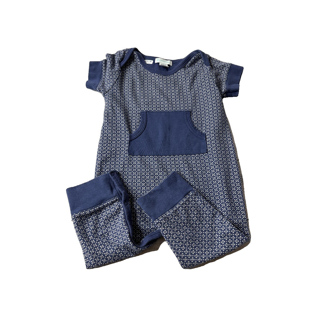 Feather Baby Boys Navy Blue Long Sleeve Outfit Size: 18-24 months Navy Blue