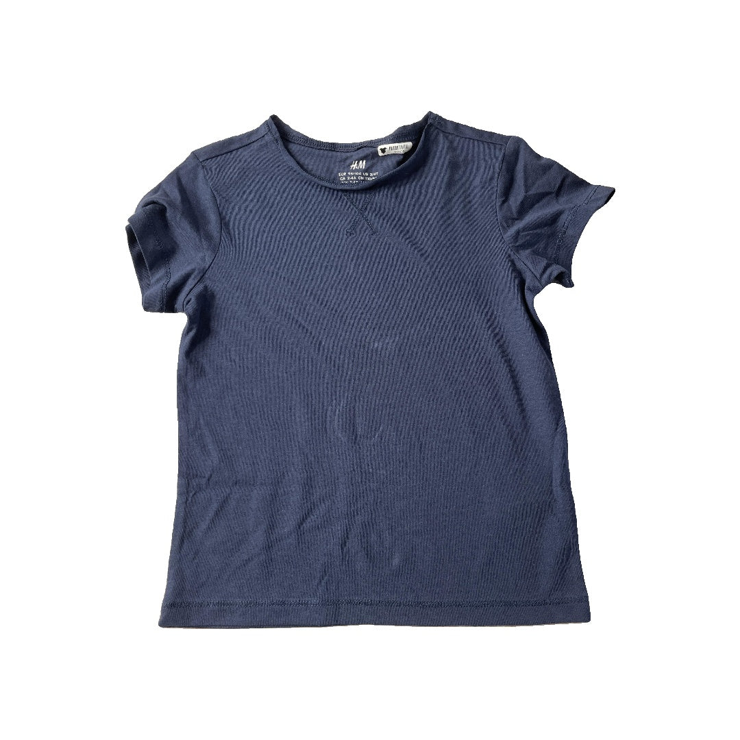 H&M Unisex Navy Blue T-Shirt Size: 3T Navy Blue