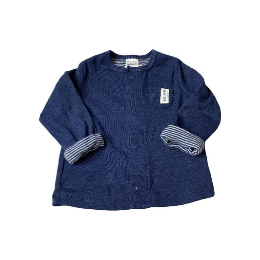 Boys Navy Blue Long Sleeve Shirt Size: 3 months Navy Blue