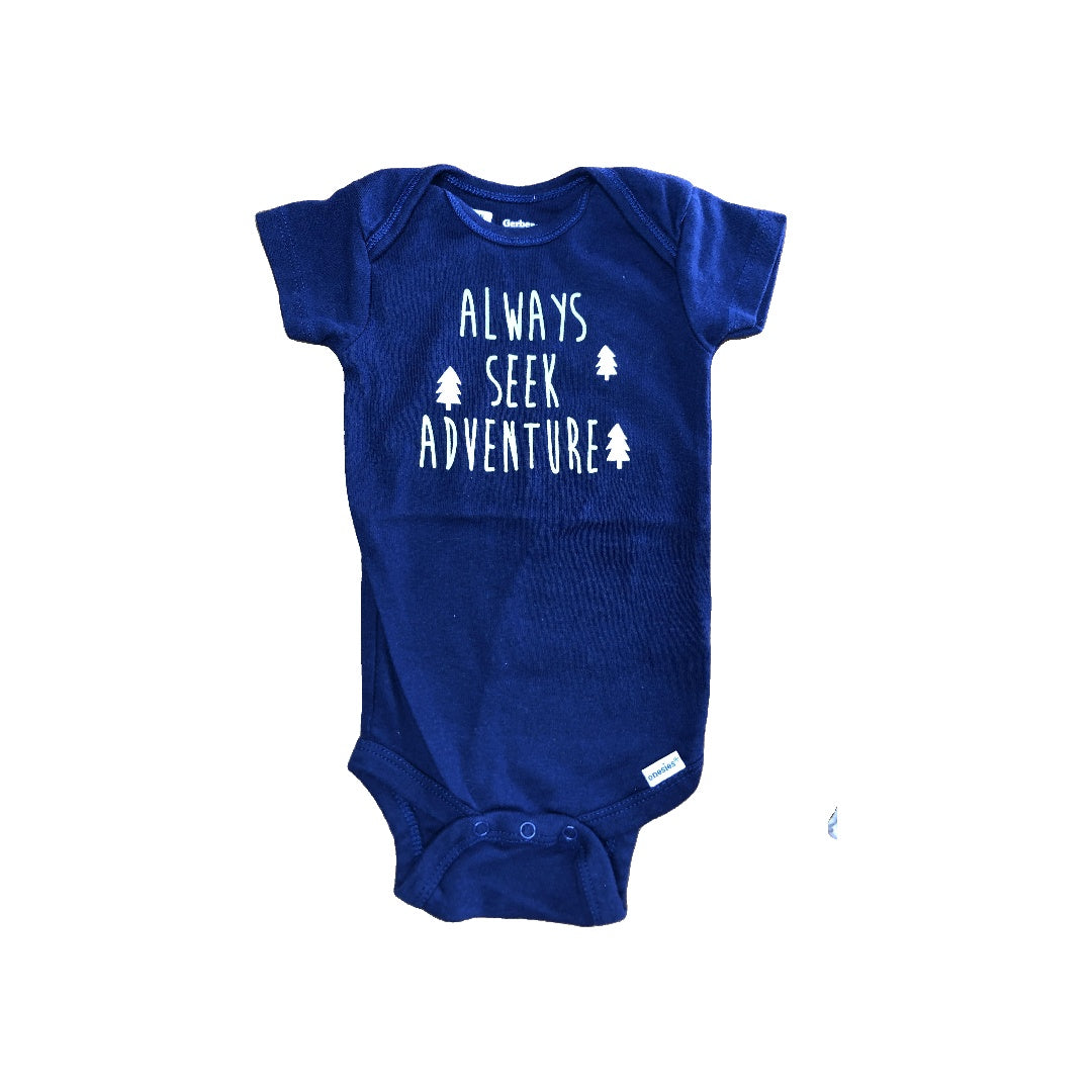 Gerber Childrenswear Unisex Navy Blue Onesie Size: 3-6 months Navy Blue