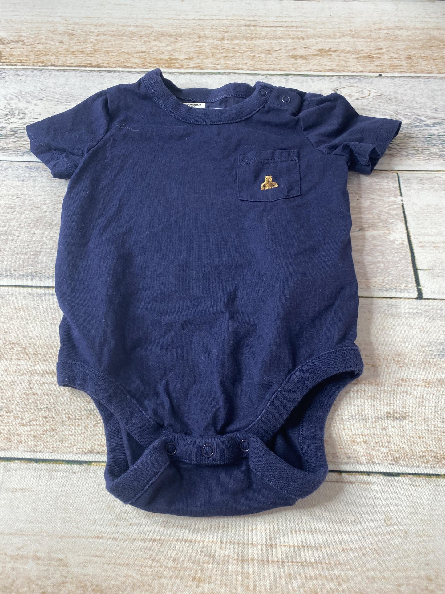 Gap Boys Navy Blue Onesie Size: 3-6 months Navy Blue