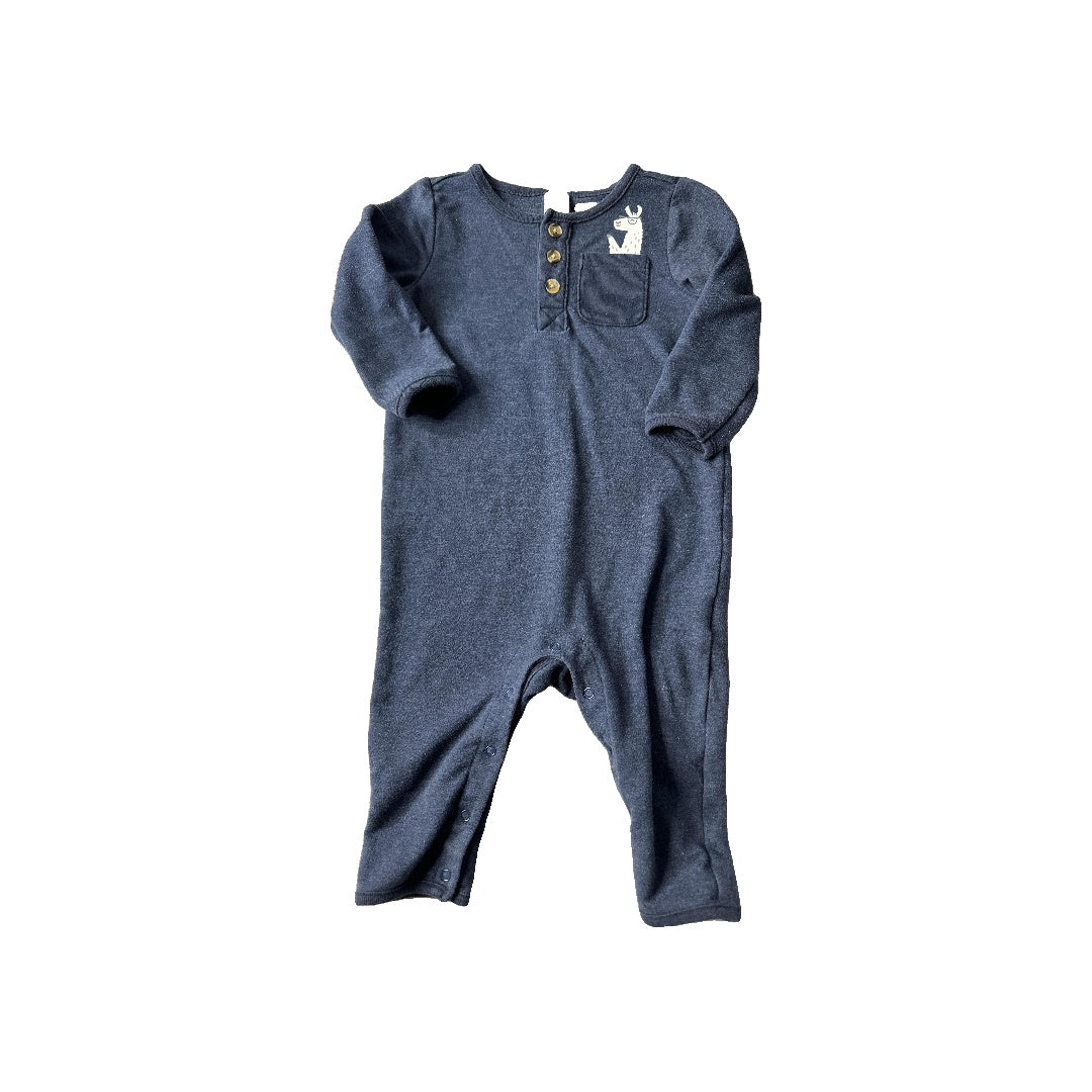Old Navy Boys Navy Blue Long Sleeve Outfit Size: 6-12 months Navy Blue