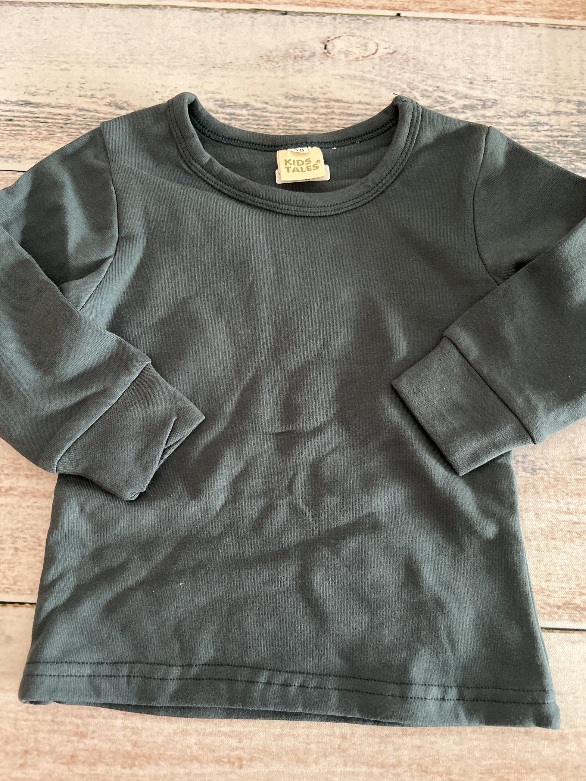 Kids tales Boys Navy Blue Long Sleeve Shirt Size: 9-12 Months Navy Blue