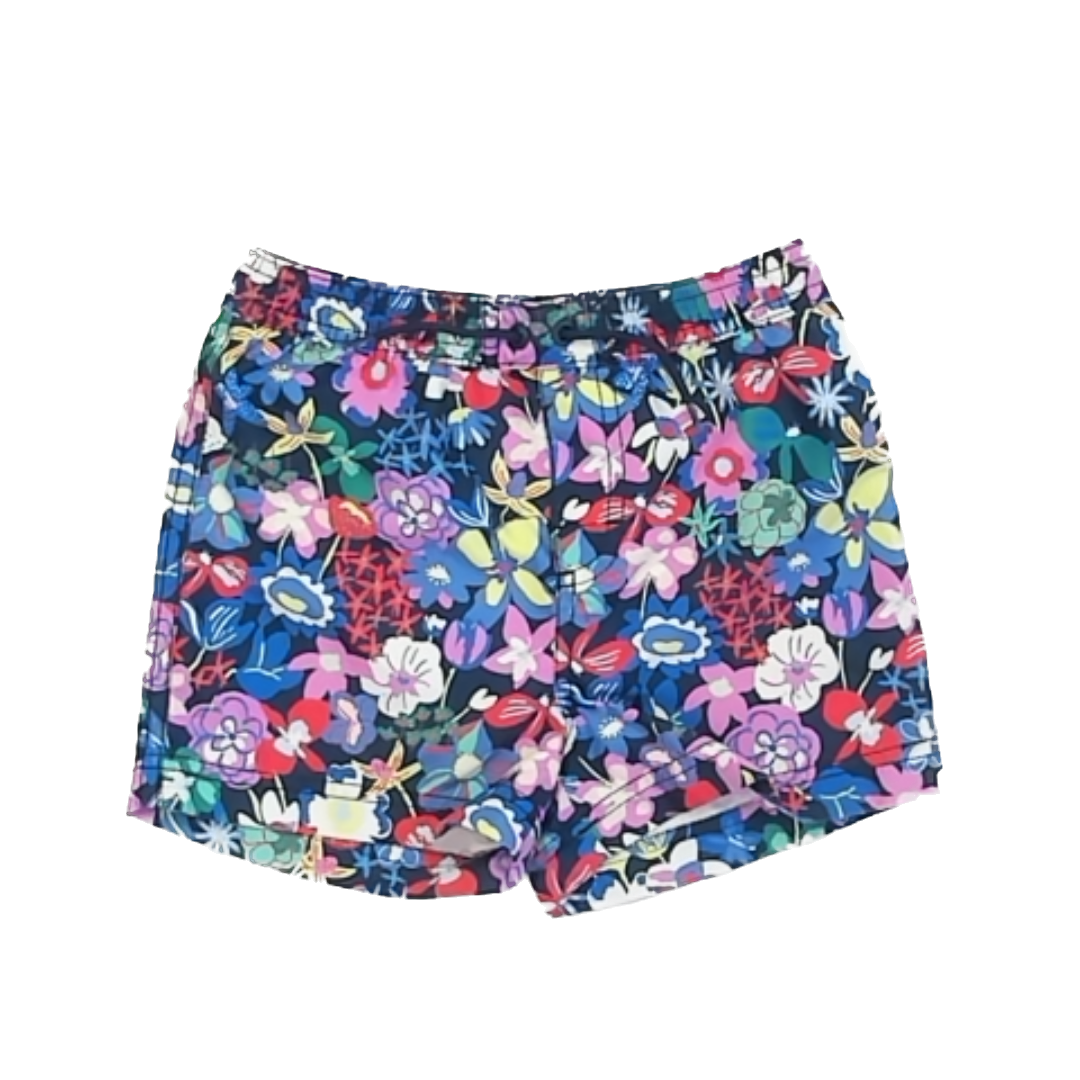 Tea Collection Boys Navy | Bright Floral Trunks Size: 3T Navy | Bright Floral