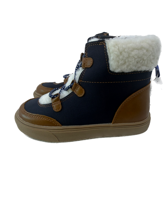 Old Navy Boys Navy | Brown Boots Size: Little Kid 10 Navy | Brown