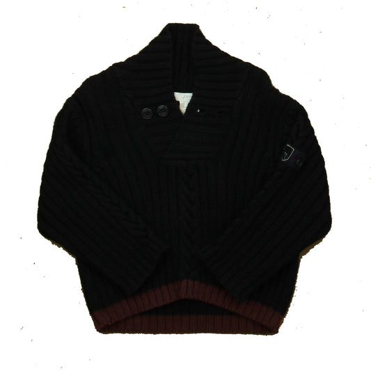 Jacadi Boys Navy | Brown Sweater Size: 18 Months Navy | Brown