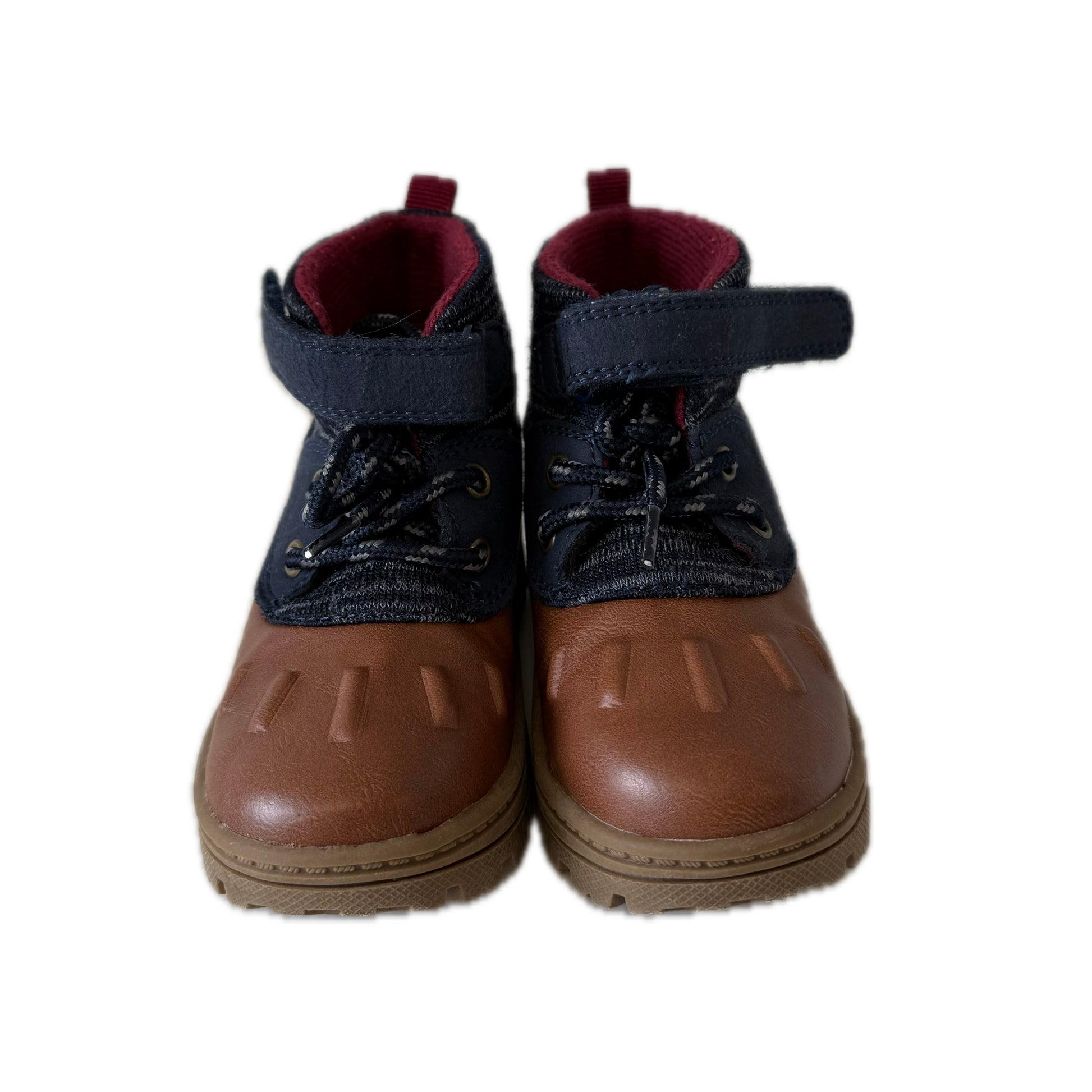 Carter's Boys Navy | Brown Boots Size: 8 Toddler Navy | Brown