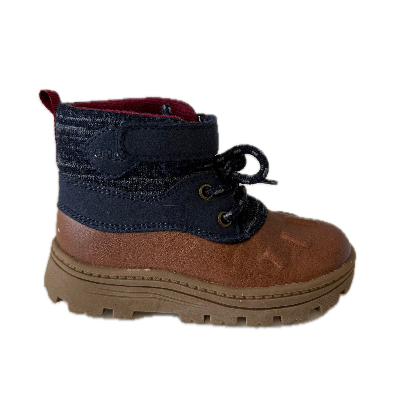 Carter's Boys Navy | Brown Boots Size: 7 Toddler Navy | Brown