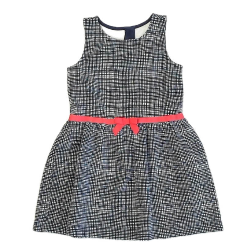 Gymboree Girls Navy Check Dress Size: 5T Navy Check