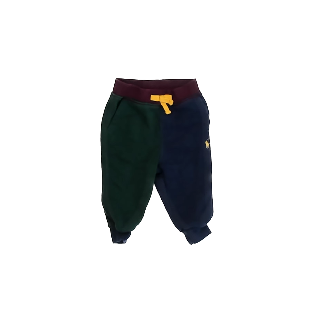 Ralph Lauren Boys Navy Colorblock Casual Pants Size: 9 Months Navy Colorblock