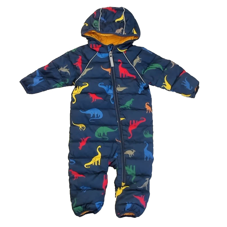 Hanna Anderson Boys Navy | dinasaurs Snowsuit Size: 6-12 Months Navy | dinasaurs