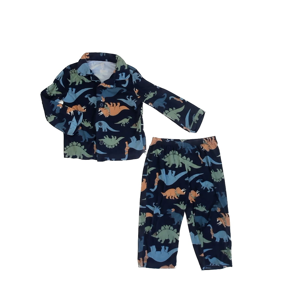 Carter's Boys Navy | Dinosaurs 2-piece Pajamas Size: 3T Navy | Dinosaurs