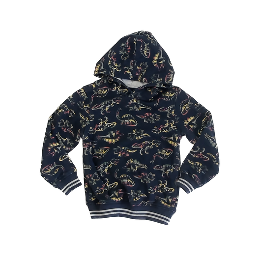 Kids Headquarter's Boys Navy Dinosaurs Hoodie Size: 6 Years Navy Dinosaurs