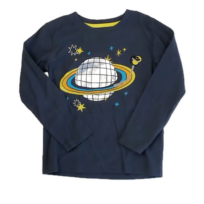 Tea Collection Boys Navy Disco DJ Long Sleeve T-Shirt Size: 5T Navy Disco DJ