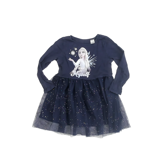 H&M Girls Navy Disney Dress Size: 3-4T Navy Disney
