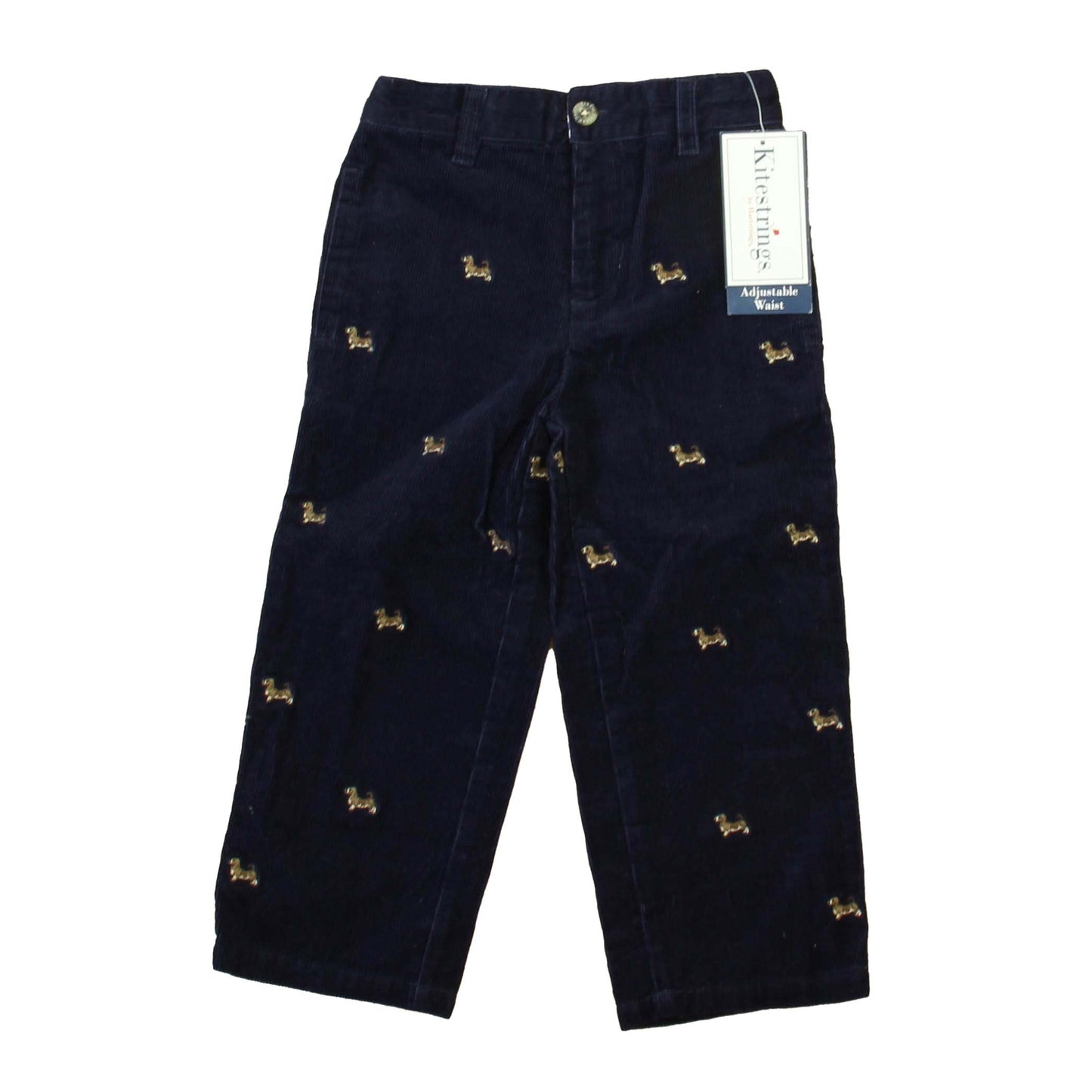 Kitestrings Boys Navy Dogs Corduroy Pants Size: 3T