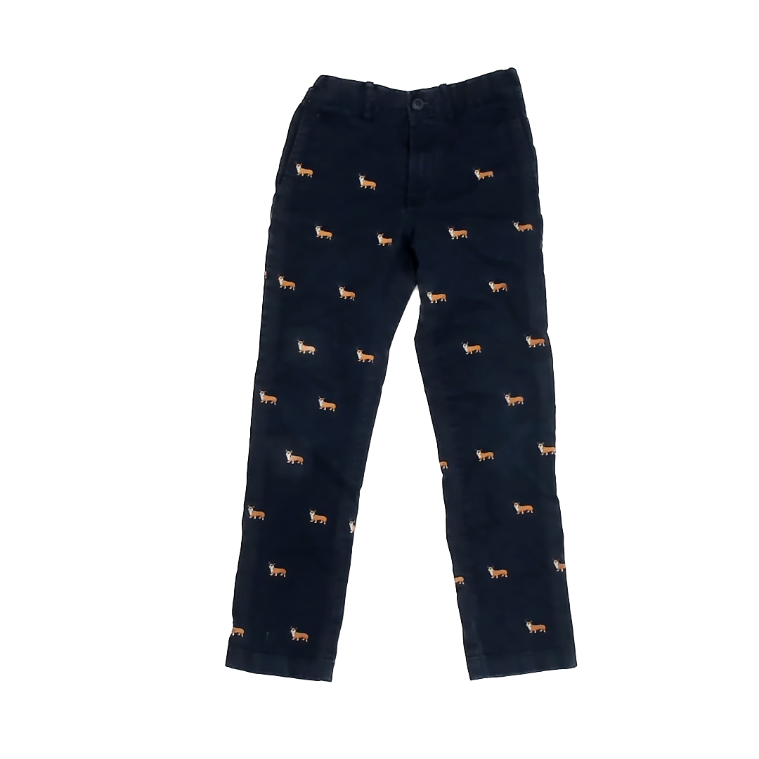 Crewcuts Boys Navy | Dogs Pants Size: 10 Years Navy | Dogs