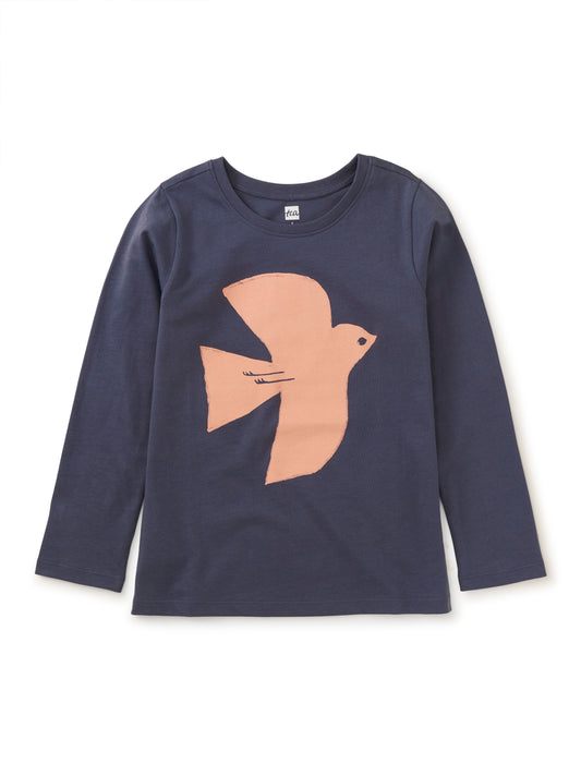Tea Collection Boys Navy Dove T-Shirt Size: 12 Years Navy Dove