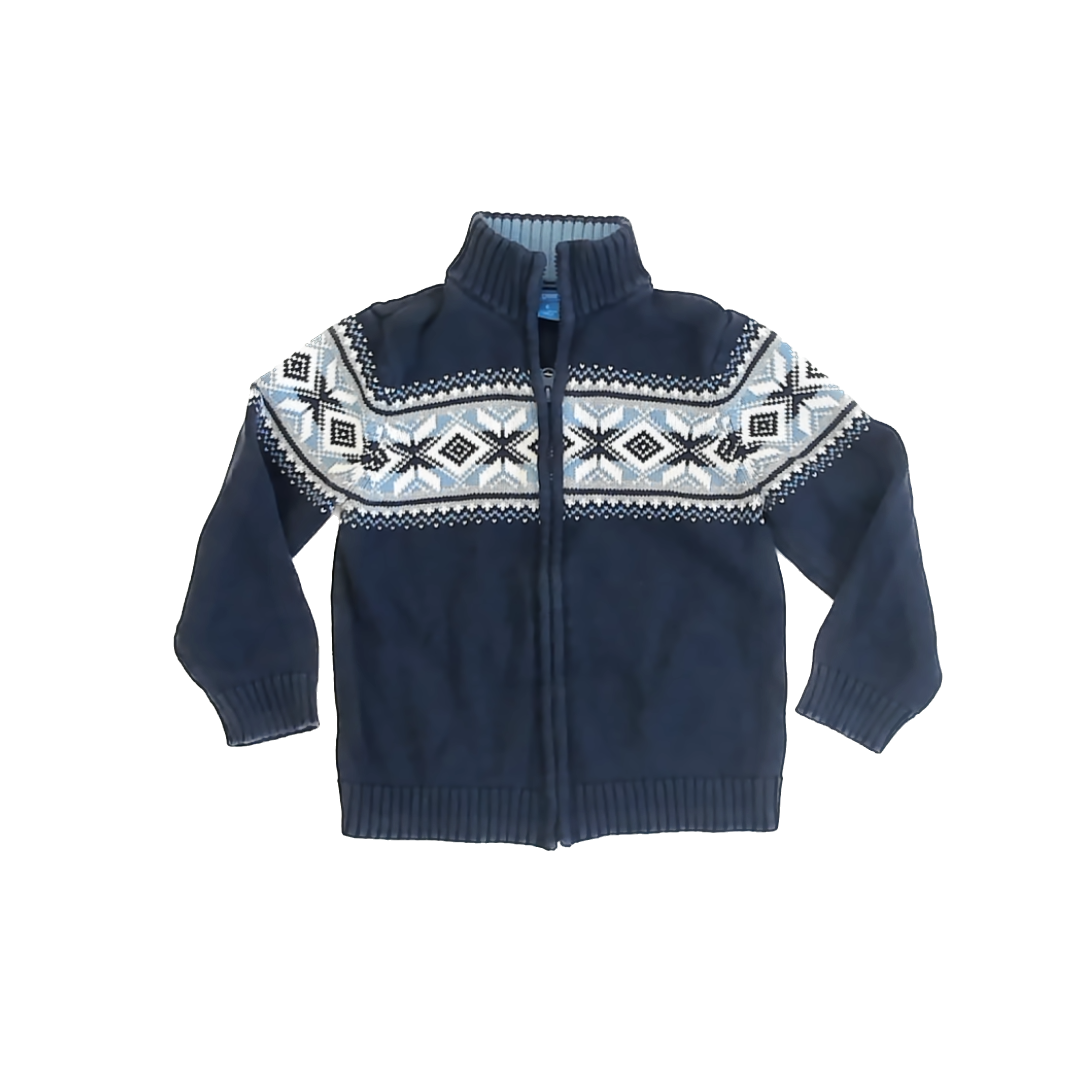 Greendog Boys Navy Fair Isle Sweater Size: 6 Years Navy Fair Isle