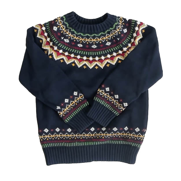 Classic Prep Boys Navy Fair Isle Sweater Size: 7 Years Navy Fair Isle