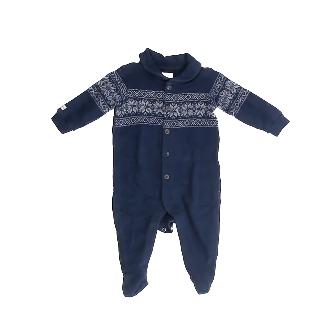 Ralph Lauren Boys Navy Fair Isle Long Sleeve Outfit Size: 6 Months Navy Fair Isle