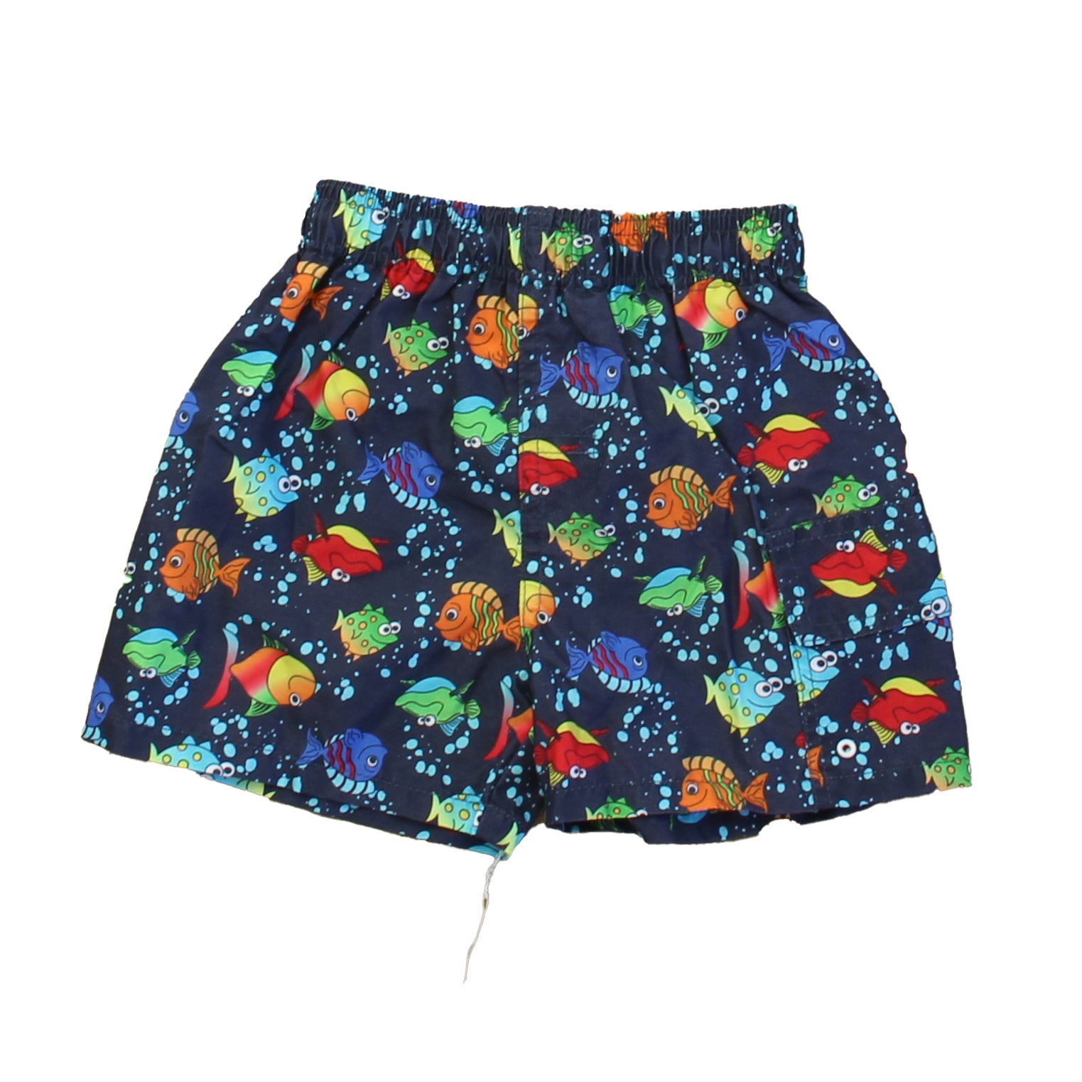 Mick Mack Boys Navy Fish Trunks Size: 18 Months Navy Fish