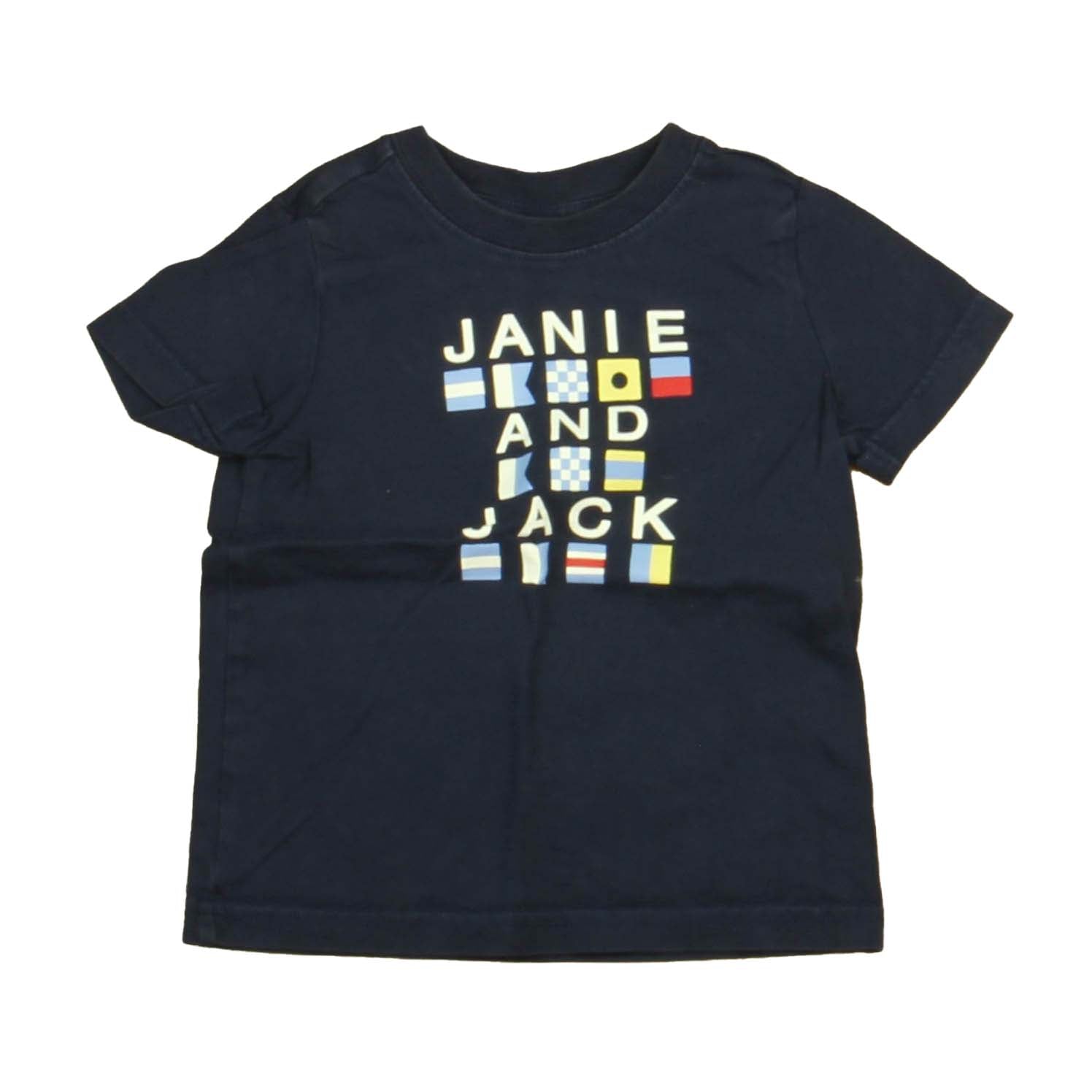 Janie and Jack Boys Navy Flags T-Shirt Size: 18-24 Months Navy Flags