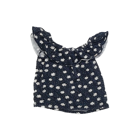 St. Bernard Girls Navy Floral Tank Top Size: 7 Years Navy Floral