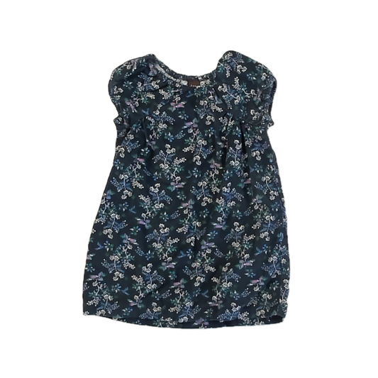 Tea Collection Girls Navy Floral Dress Size: 3T Navy Floral