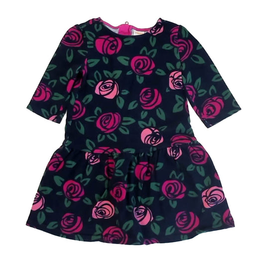 Gymboree Girls Navy Floral Dress Size: 5T Navy Floral