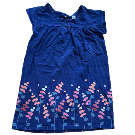 Tea Collection Girls Navy Floral Dress Size: 4T Navy Floral