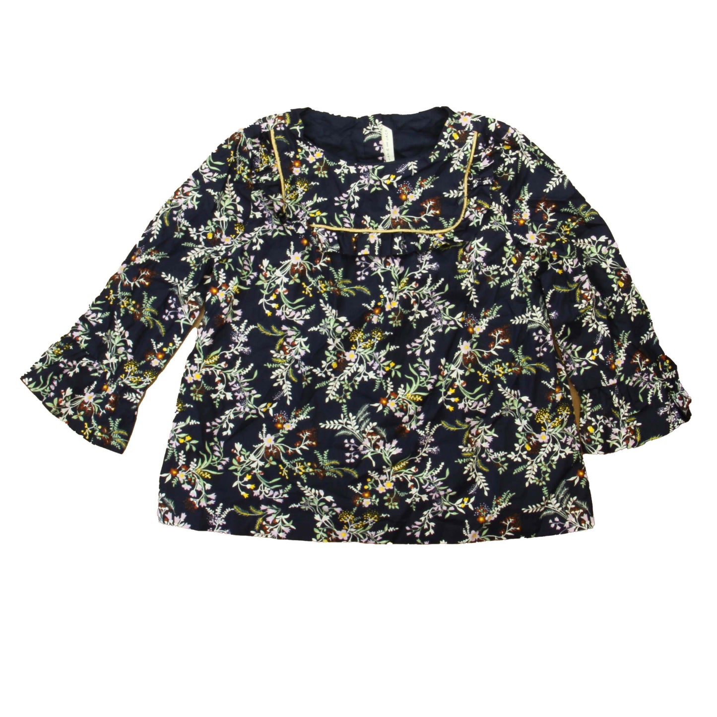 Janie and Jack Girls Navy | Floral Blouse Size: 10 Years