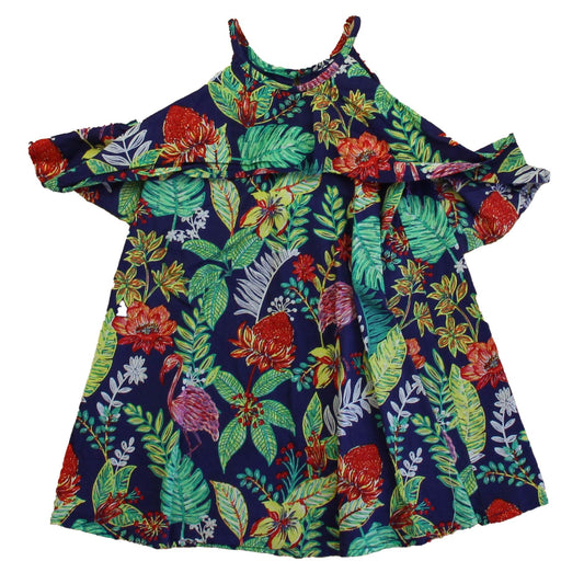 Janie and Jack Girls Navy Floral Dress Size: 3T Navy Floral