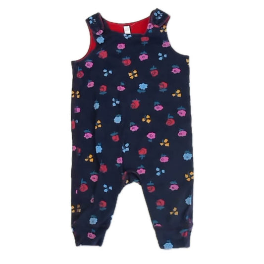 Hanna Andersson Girls Navy Floral Romper Size: 6-12 Months Navy Floral